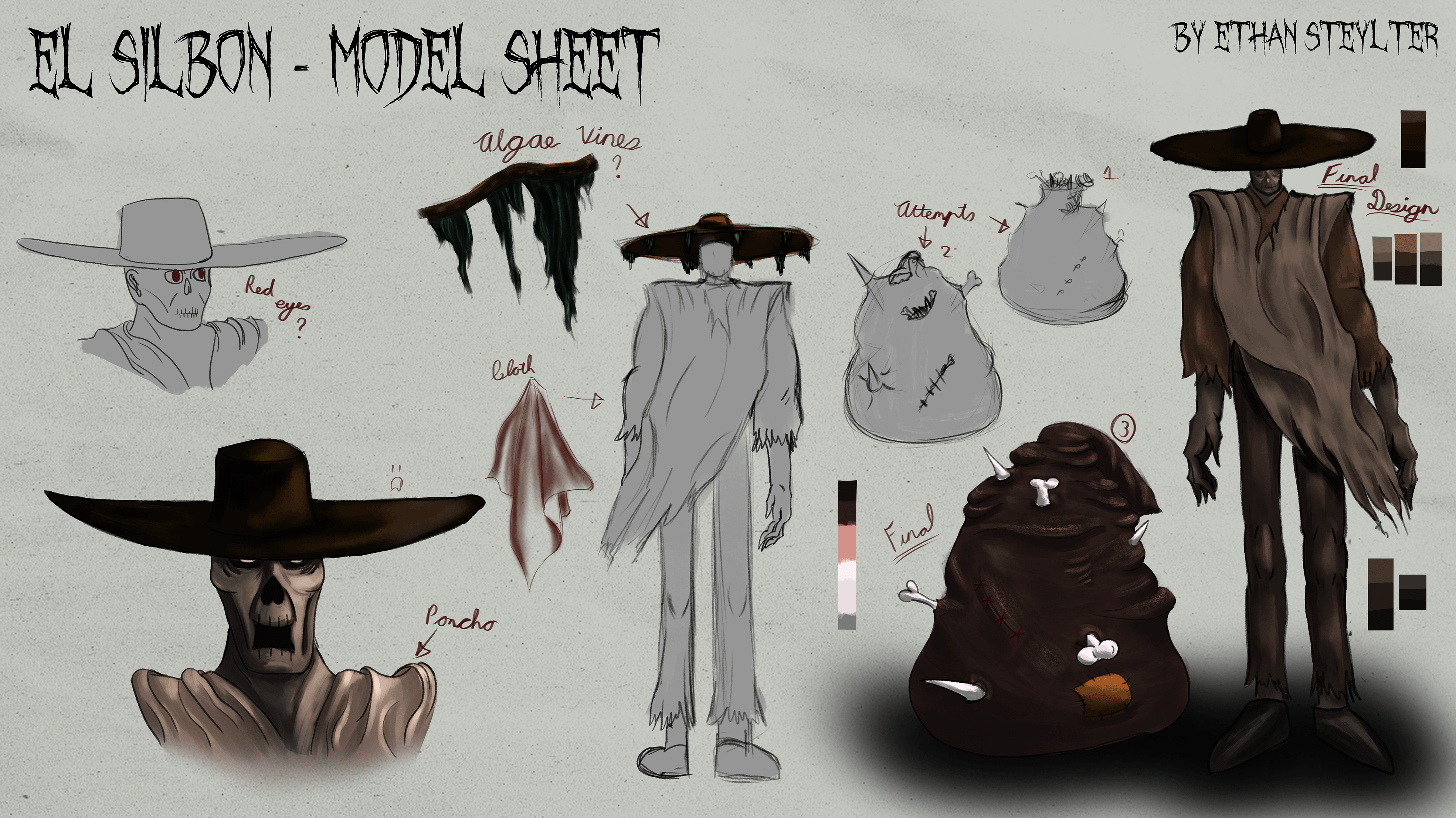 El Silbon model sheet